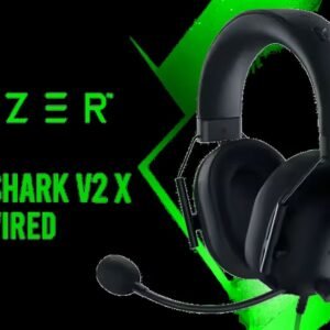 Razer BlackShark V2 X Wired Gaming Headset - Black / 7.1 Surround Sound Capable / Triforce 50mm Drivers / HyperClear Cardioid Mic / Memory Foam