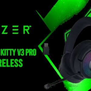 Razer Kraken Kitty V3 Pro Wireless Gaming Headset - Black / 40mm audio drivers / Retractable HyperClear wideband mic / USB-C fast charging support /