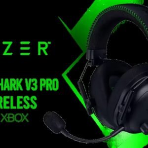 Razer BlackShark V3 Pro Wireless Xbox Gaming Headset - Black / Detachable Mic / Pro-Tuned FPS Profiles / 50mm Drivers / Noise-Isolating Earcups