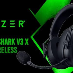 Razer BlackShark V3 X HyperSpeed Wireless Gaming Headset - Black / TriForce Gen-2 50mm Drivers / HyperSpeed 2.4GHz Low-Latency Wireless / 7.1