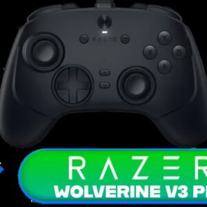 Razer Wolverine V3 Pro 8K PC Wireless Controller / Hyper Polling Technology / Swappable Thumbstick Caps / 4 Back Paddles
