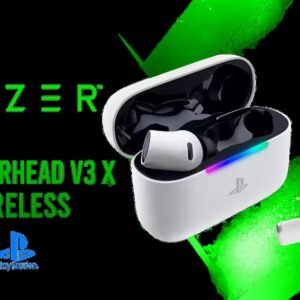 Razer Hammerhead V3 X HyperSpeed Earphones - Playstation / HyperSpeed 2.4GHz Low-Latency Wireless / PS5, PC, Mobile, Steam Deck Compatible / PS5 3D