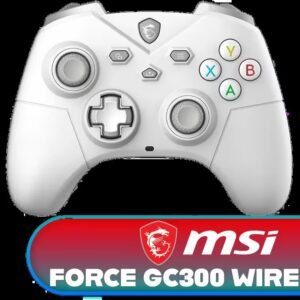 MSI FORCE GC300 Wireless Gaming Controller - White / 2.4 GHz Wireless, Bluetooth, USB 2.0 (USB-C) / Up to 20 hours (w/o vibration) Battery Life /