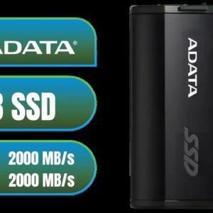 ADATA SD810 1000G IP68 Water Resistance Up to 2000 MB/s USB 3.2 Gen 2 USB-C External Solid State Drive - Black for iPhone 15/Pro/Max, Android