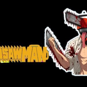 Chainsaw Man: Big Clear Keychain With Stand - Denji (Chainsaw Man) / Popular Chainsaw Man Character / SEGA Officially Licensed