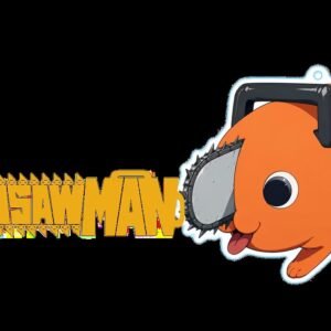 Chainsaw Man: Big Clear Keychain With Stand - Pochita / Popular Chainsaw Man Character / SEGA Officially Licensed
