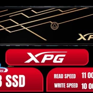 ADATA XPG MARS 970 PLUS 1TB PCIe Gen5 x4 NVMe SSD / M.2 2280 / Up to 11000MB/s Read, 10000MB/s Write / PCIe 5.0 / SLC Caching & HMB / LDPC ECC /