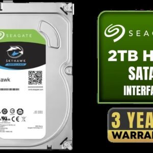 Seagate SkyHawk 2TB SATA 6.0Gb/s 3.5\" Video Surveillance Hard Drive / 256MB Cache / 5400 RPM Spindle Speed / Up to 180MB/s Data Transfer /