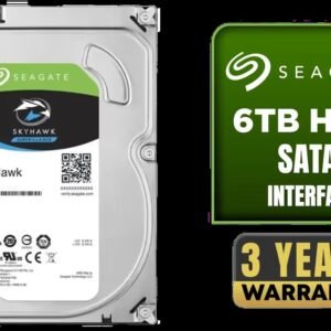 Seagate SkyHawk 6TB SATA 6.0Gb/s 3.5\" Video Hard Drive / 256MB Cache / 5400 RPM Spindle Speed / Up to 180MB/s Data Transfer \n