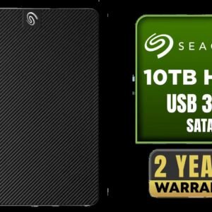 Seagate® 10TB 3.5\" Expansion Desktop External Hard Drive With Easy File Save  / USB 3.0 / exFAT Pre‑Format