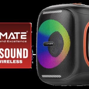 Promate LumiSoundโข HD 40W True Wireless Speaker with RGB Lights / 6Hrs Playback / AUX, USB & TF Card Playback / 9 RGB Modes / IPX5 Rating / TWS