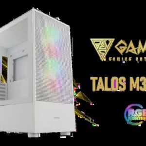 Gamdias TALOS M3 MESH White E-ATX Gaming Case / Perforated Mesh Front Panel Provides Optimal Ventilation / 3 Built-in PWM ARGB Fans / Supports