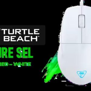 TURTLE BEACH Pure SEL Gaming Mouse - White / Ergonomic shape weighs an ultra-light 49g / 8K PixArt PAW3318 DPI Sensor / Pure PTFE glides, pre-tuned