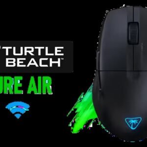 TURTLE BEACH Pure Air Wireless Gaming Mouse - Black / Up to 125 hours of battery life / Owl-Eye™ 26K DPI Optical Sensor / Semi-translucent shell /