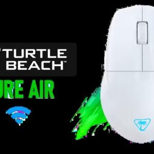 TURTLE BEACH Pure Air Wireless Gaming Mouse - White / Up to 125 hours of battery life / Owl-Eye™ 26K DPI Optical Sensor / Semi-translucent shell /