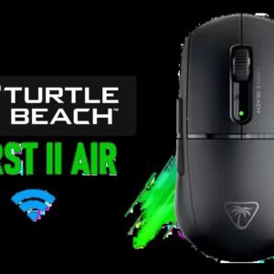 TURTLE BEACH Burst II Air Wireless Gaming Mouse - Black / 2.4GHz wireless & Bluetooth® dual connectivity / Up to 120 hours of battery life / TITAN
