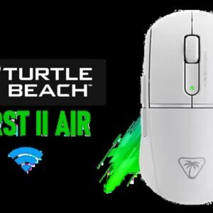 TURTLE BEACH Burst II Air Wireless Gaming Mouse - White / 2.4GHz wireless & Bluetooth® dual connectivity / Up to 120 hours of battery life / TITAN