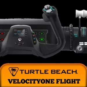 Turtle Beach VelocityOne Flight Universal Control System / All-in-One Yoke & Throttle / 180° Hall Effect Yoke / Integrated Rudder & Brake Controls /