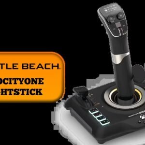 Turtle Beach VelocityOne Flightstick / Xbox Series X|S, Xbox One & PC / 27 Programmable Buttons / 8 Axes / OLED Flight Management Display /