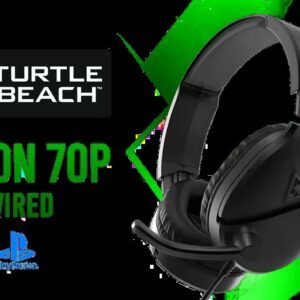 Turtle Beach Recon 70P Gaming Headset - Black / Compatible with PS5, PS4, Xbox Series X, Xbox Series S, Xbox One, Nintendo Switch, Mobile, & PC with