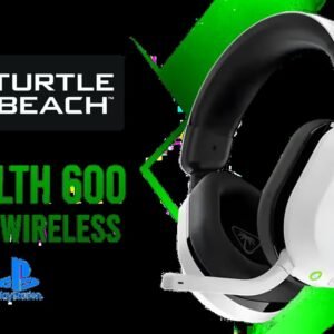 Turtle Beach Stealth 600 Gen 3 Wireless Headset - White (PS) / Compatible with PS5, PS4, PC, Mobile & Steam Deck / 2.4GHz Wireless & Bluetooth 5.2 /