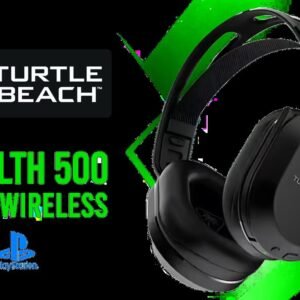Turtle Beach Stealth 500 Gen 3 Wireless Headset - Black (PS) / 40mm Nanoclear Driver Technology / 2.4GHz Wireless Bluetooth 5.2 / PS5 PS4 PC Mobile