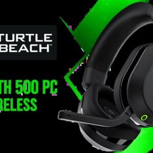 Turtle Beach Stealth 500 PC Wireless Headset - Black / 2.4GHz Wireless & Bluetooth® 5.2 / 40mm Drivers / Flip-to-Mute Microphone / QuickSwitch Button