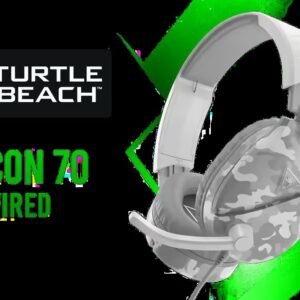 Turtle Beach Recon 70 Multiplatform Gaming Headset - Arctic Camo / 40mm Speaker Drivers / Xbox PS5 Switch PC Mobile Ready / Flip-To-Mute Microphone /