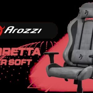 Arozzi Torretta Super Soft Upholstery Fabric Gaming Chair, Breathable Fluid-Repellent Ergonomic Office Chair with Adjustable Height, 3D Armrest & 2