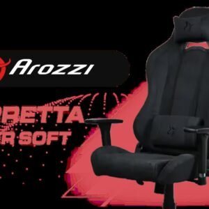 Arozzi Torretta Super Soft Upholstery Fabric Gaming Chair, Breathable Fluid-Repellent Ergonomic Office Chair with Adjustable Height, 3D Armrest & 2