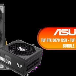 ASUS TUF RTX 5070 12GB + TUF Gaming 1000W Bundle / ASUS TUF GeForce RTX 5070 12GB GDDR7 OC Edition Graphics Card - PCIe 5.0, DLSS 4, Axial-tech Fan,
