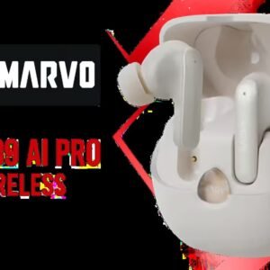 MARVO TS6389 AI Pro Earphones - Apricot / AI Dynamic Audio Component Algorithm / Noise Reduction / Base Boost / HD Audio / 10mm Drive Unit/ 6Hour