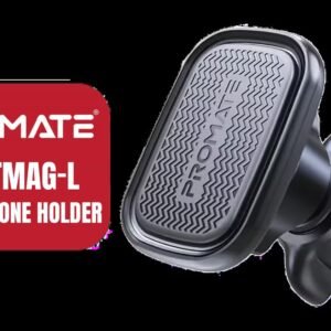 Promate VentMag-L SecureGrip AC Vent Magnetic Smartphone Holder / Strong magnetic hold for iPhone / Works with all smartphones / VentMag-L