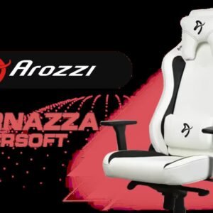 Arozzi Vernazza Soft PU Office and Gaming Chair - White / Durable Upholstery Ergonomic / 3D Armrests and a Pro Mechanism / Soft Neck & Lumbar Support