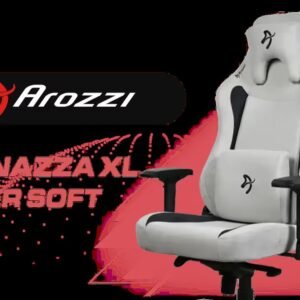 Arozzi Vernazza XL Supersoft Upholstery Material has a Unique Velvety Texture That is Fluid-Repellant and Breathable with Memory Foam Lumbar Support