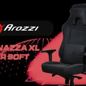 Arozzi Vernazza XL Supersoft Upholstery Material has a Unique Velvety Texture That is Fluid-Repellant and Breathable with Memory Foam Lumbar Support