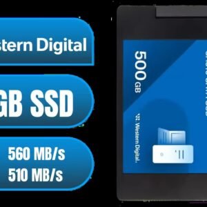 Western Digital Blue SA510 500GB 2.5\" Solid State Drive (SSD) / Superior Performance / Multitasking / WD F.I.T. Lab Certified / WDS500G3B0A