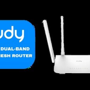 CUDY AC1200 Gigabit Dual-Band Wi-Fi 5 Mesh Router / Speeds Up to 867Mbps + 300Mbps / 5× Gigabit Ethernet Ports / 4× High-Gain Antennas / Supports Up