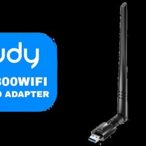 Cudy AC1300 High Gain WiFi USB3.0 Adapter with High Gain Antenna / AC1300 Dual-Band WiFi Speed / High-Gain Antenna Powerful Signal / Video Streaming