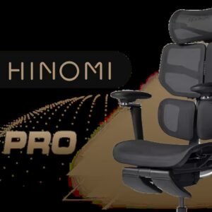 Hinomi X2 Pro Ergonomic Office Chair - Black / QuadSync 4-Panel Backrest / Dynamic 3D Lumbar Support / 6D Adjustable Armrests / Customizable Seat