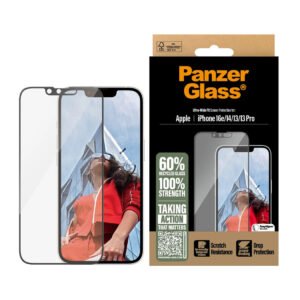 PanzerGlass™ Ultra-Wide Screen Protector for iPhone 17e / 16e /14 /13 /13 Pro